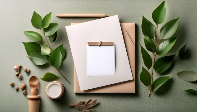 a clean composition ensures each stationery piece breathes focusing attention on the intentional simplicity of eco conscious design