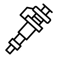 Ignition Coilvector line design icon