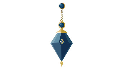 Minimalist Pendulum Flat Vector Design on White Background