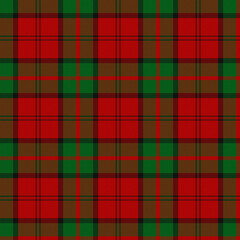 Obraz premium Black, Red, Green Tartan Weave Pattern - Tile