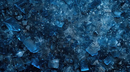 Surface of textured ice featuring a crunchy appearance against a dark backdrop