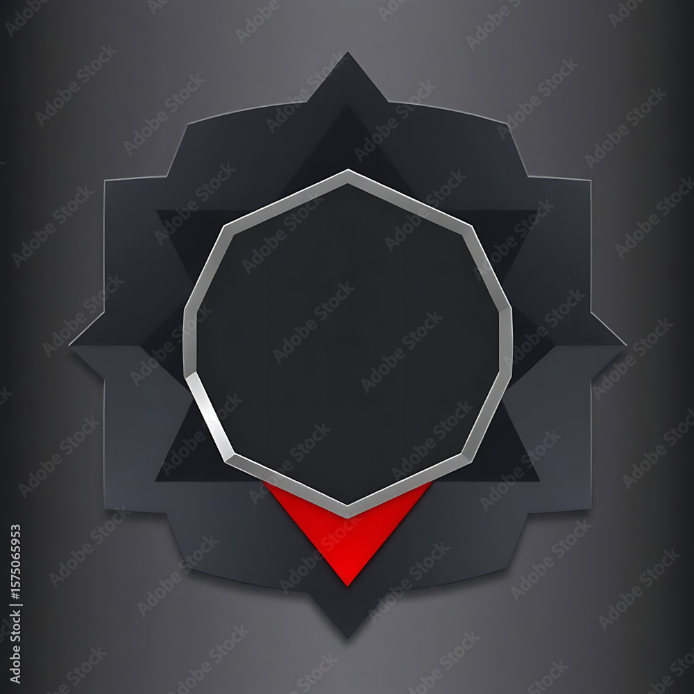 Poster a minimalist geometric design with octagonal and triangular shapes creates an elegant and modern abs