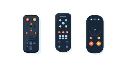 Modern Remote Control Flat Vector Design for Electronics Devices