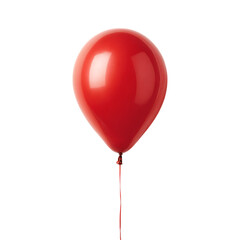 red balloon isolated on white