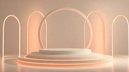 Elegant white columns frame an archway in a dark, empty palace hall, illuminated by a faint, artistic light