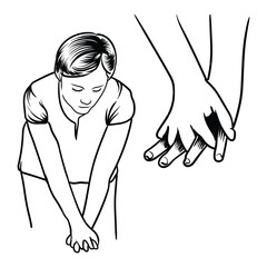 a woman performs CPR steps