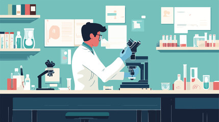 Young Female Student Engaged in Research Study