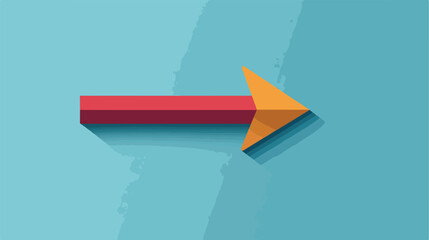 Modern Flat Update Arrow Vector Illustration in Center
