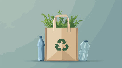 Eco-friendly Biodegradable Product Vector Illustration for Marketing Materials