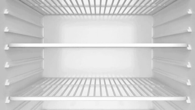 An empty fridge waiting to be filled with life!