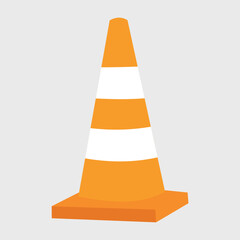 traffic cone icon sign vector illustration