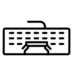 Typingvector line icon design