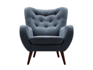 Elegant Button-Tufting Wingback Accent Chair Modern Comfort and Style