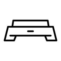 Step Platformvector line icon design