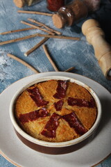 Traditional Hummus with Pastrami – Turkish Meze with Smoked Meat Garnish, Close-Up
