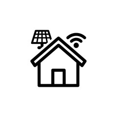Smart home technology with solar panel and wireless signal