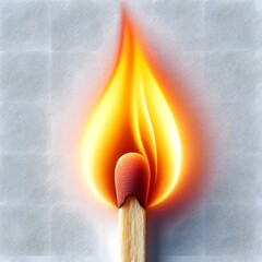 burning match 