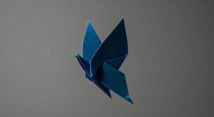 origami animal isolated on white