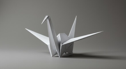 origami animal isolated on white
