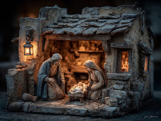 Nativity in Bethlehem Stable