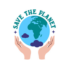 globe vector, about health, peace and protecting the earth #2