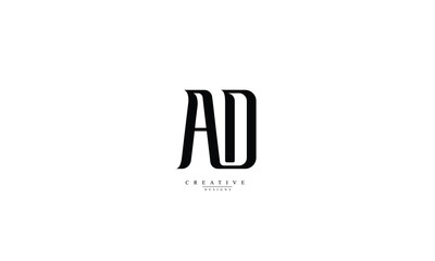 AD DA A D abstract vector logo monogram template