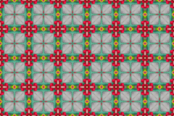 Seamless Tile Template Graphic Fabric Textile Luxury Wallpaper Texture Digital Design Fashion Interior Geometric Cloth Art Decoration Background Shape Endless Perspective Visual Symmetric Pattern.