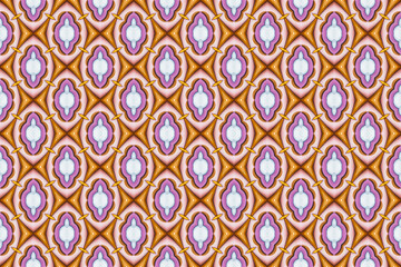 Seamless Tile Template Graphic Fabric Textile Luxury Wallpaper Texture Digital Design Fashion Interior Geometric Cloth Art Decoration Background Shape Endless Perspective Visual Symmetric Pattern.