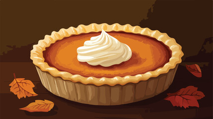 Festive Thanksgiving Pies Vector Illustration for Holiday Season