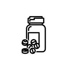 Fototapeta premium Pill bottle with capsules and tablets for health and wellness