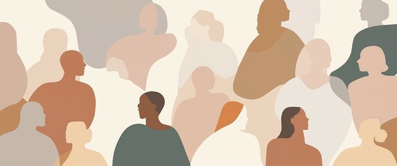 Generative AI, Stylized Diverse Human Silhouettes