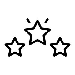 Star RatingVector Line Icon Design