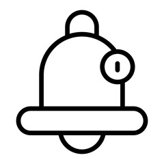 Notification BellVector Line Icon Design