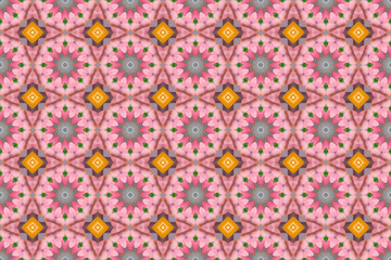 Seamless Tile Template Graphic Fabric Textile Luxury Wallpaper Texture Digital Design Fashion Interior Geometric Cloth Art Decoration Background Shape Endless Perspective Visual Symmetric Pattern.