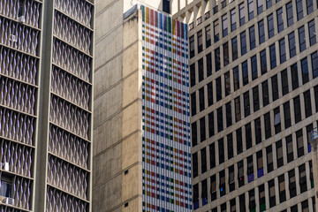 Obraz premium Traveling through Venezuela, architecture of buildings in downtown Caracas