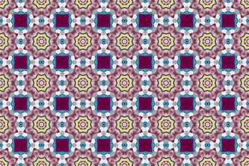 Seamless Luxury Fashion Wallpaper Visual Textile Digital Endless Geometric Template Texture Symmetric Art Decoration Perspective Design Graphic Cloth Shape Background Fabric Tile Interior Pattern.