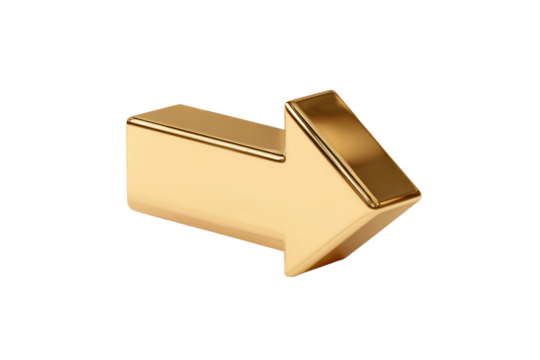 A gold arrow pointing to the right