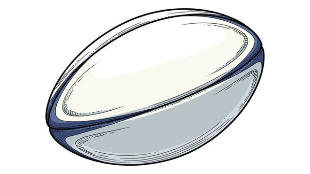 Stylized Rugby Ball Vector Illustration for Sports Themed Designs and Advertising Campaigns