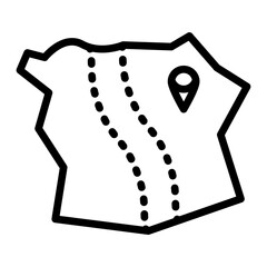 Mapvector line icon design