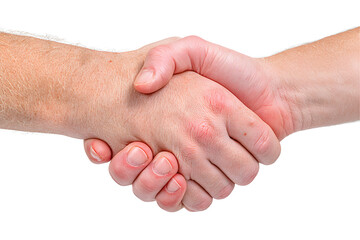 Firm handshake symbolizing partnership, cooperation, agreement, and business collaboration, suitable for illustrating deals and successful teamwork. Ai Generated Images