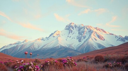 Snowy Mountain Peaks Aoraki Mount