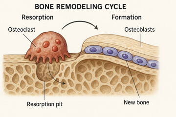 Bone Remodeling Cycle Illustration