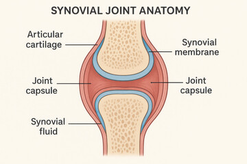 Synovial Joint Anatomy Illustration