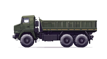 Professional Isolated Lorry Truck on White Background