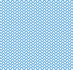 Bold Blue Wave Line Pattern