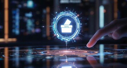 Digital Voting Exploring the Future of Elections with a Simple Vote Button