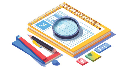 Isometric Spiral-Bound Calendar and Notebook in Stylish Design