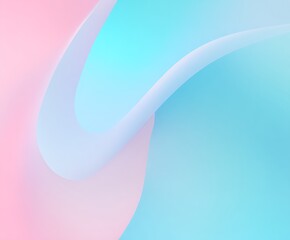 Pastel gradient with light flowing curves