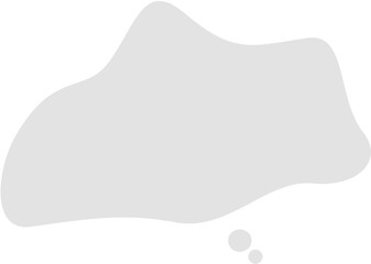 様々なグレーの抽象吹き出しセット｜吹き出し, もやもや, グレー