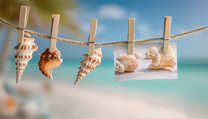 Postcard set showcasing Aruba seashells